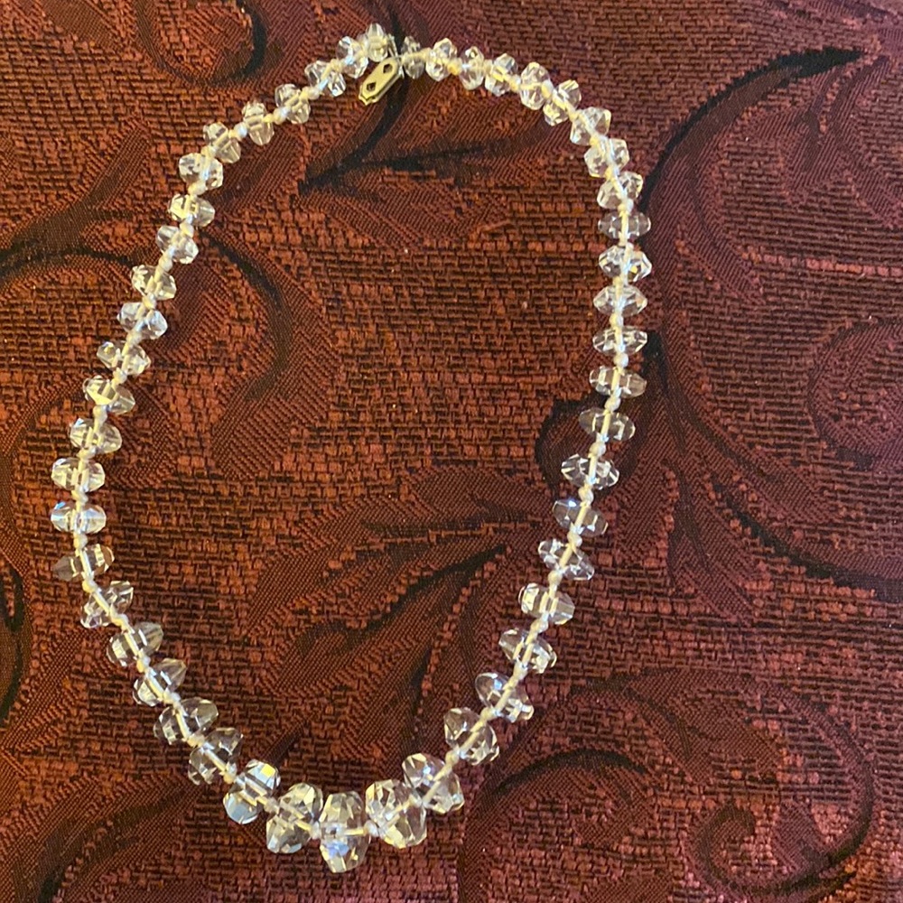 Clear beaded necklace